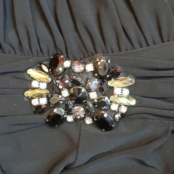 Jessica Howard jumpsuit black w bling 10P - Picture 11 of 11